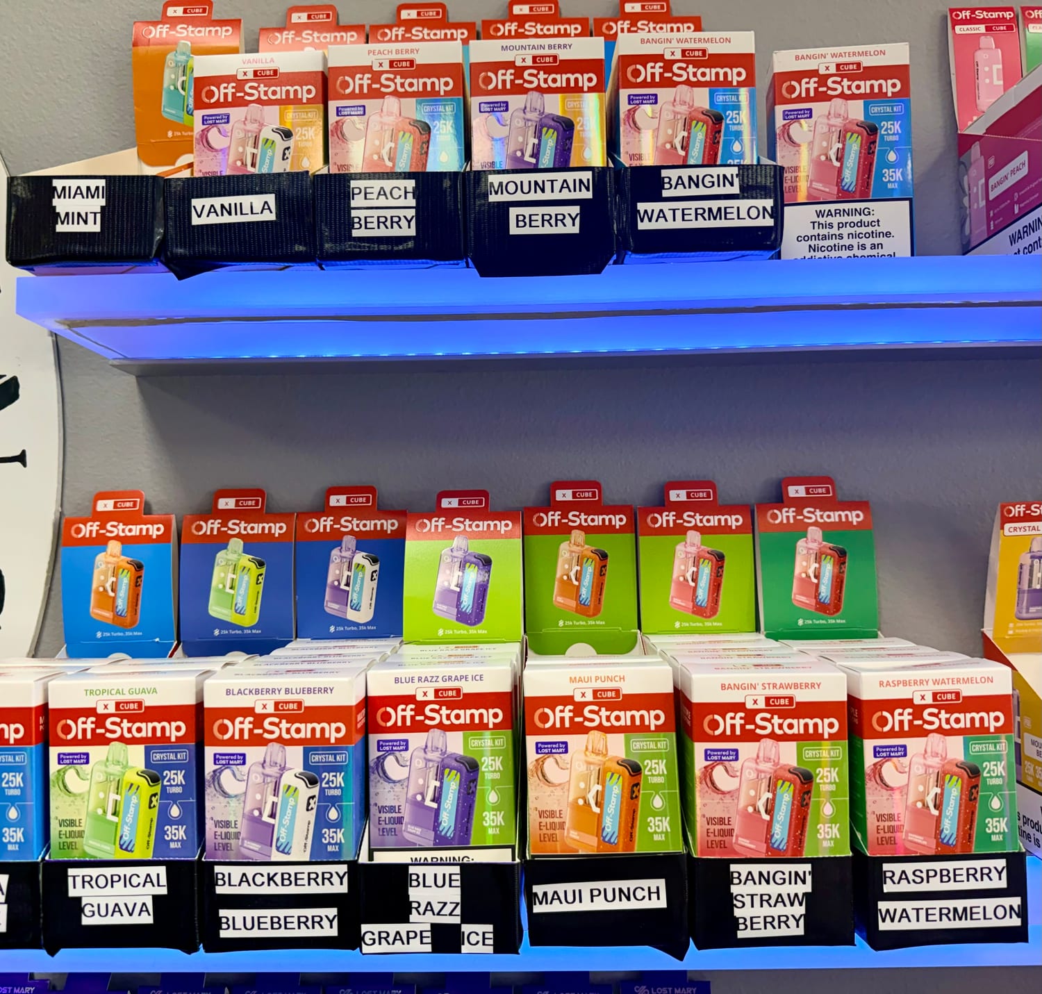 Disposables at Vapor Outlet