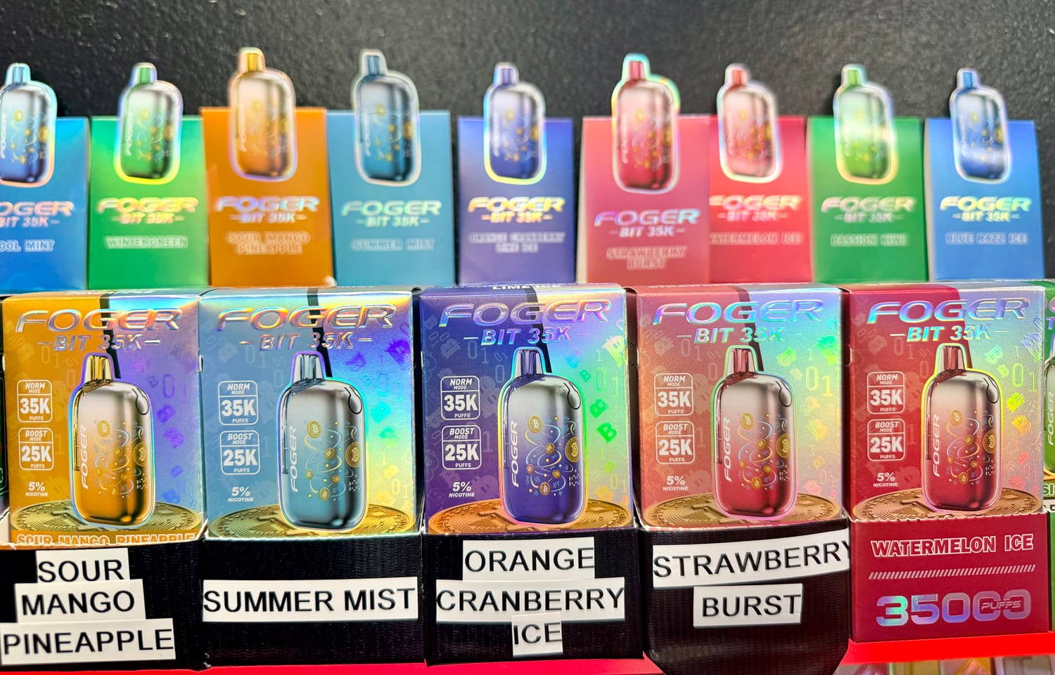 Disposables at Vapor Outlet